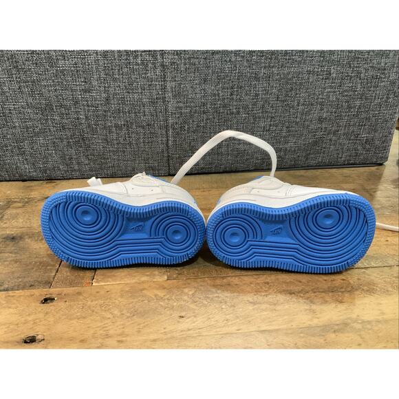 Size 3C - DV1342-101 Nike Air Force 1 Low White/Light Blue - Ships Free! - Picture 5 of 6